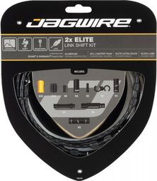 Kit Câbles et Gaines pour Dérailleurs Jagwire 2x Elite Link Shift Kit Noir