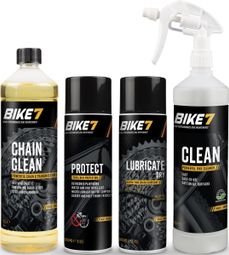 Kit d'entretien vélo Degrease 500 ml + Protect 500ml + Lubricate Dry 500ml
