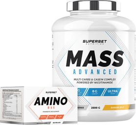 Programme Prise de Masse Débutant - Mass Advanced 2 5kg Banana Split - Amino Max