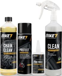 Kit d'entretien vélo Clean 1L + Chain Clean 1L + Protect 500ml + Pro Wax 150ml