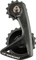 CeramicSpeed OSPW RS Alpha 13/19T Gabbia per puleggia del deragliatore per Shimano Ultegra Di2 (R8150) / Dura-Ace Di2 (R9250) 12S Deragliatore Nero