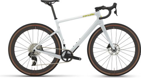 Gravel Bike Cervélo Áspero Sram Rival XPLR eTap AXS 12V 700 mm Blanc