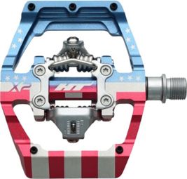 Paire de Pédales Automatiques HT X2 SX Drapeau USA
