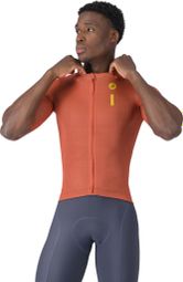 Castelli Drittone korte mouwen shirt bruin heren