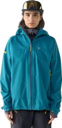 Haglöfs L.I.M Airak 2.5L Blauwe waterdichte jas met capuchon voor dames