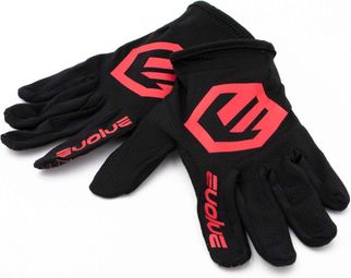 Par de guantes Evolve Send IT negro / rojo
