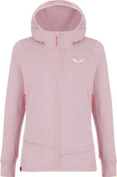 Salewa Puez Polarlite Hooded Fleece Pink