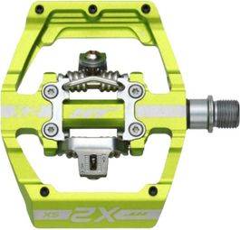 Paire de Pédales Automatiques HT X2 SX Vert