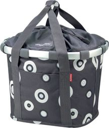 Klickfix Bikebasket Handlebar Bag Gray Bubbles