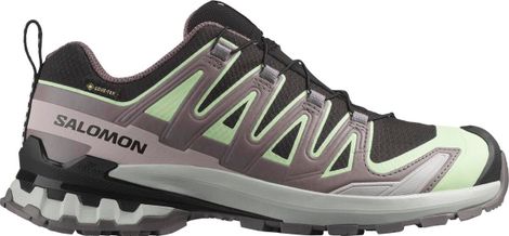 Salomon XA Pro 3D v9 GTX Black/Green/Violet Women's Trail Shoes
