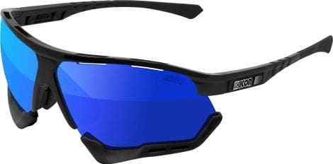 Scicon Sports Aerocomfort SCN PP Regular Lunettes De Soleil De Performance Sportive (Multimirror Bleu Scnpp/Luminosité Noire)