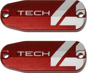 Hope Tech 4 Tank Cover Rood (x2 stuks)