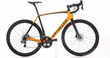 Produit reconditionné · Specialized Tarmac Di2 11V · Orange / Vélo de route | Très bon état