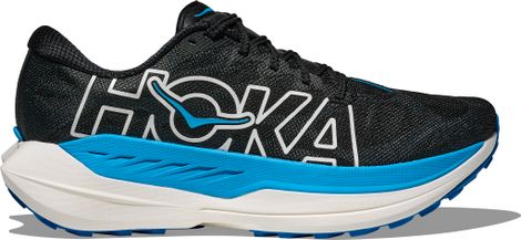 Hoka Rocket X Trail Schuhe Schwarz/Blau Frau
