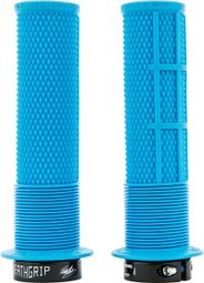 Paire de Grips DMR DeathGrip Thin Avec Flanges Bleu