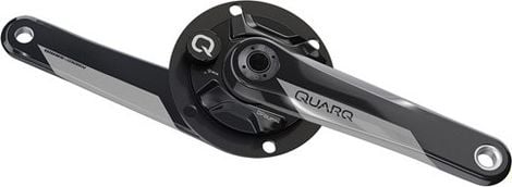Quarq DFour Sram DUB Kurbelgarnitur mit Leistungsmesser für Shimano Dura Ace / Ultegra 2x11S (ohne Gehäuse) Schwarz