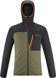 Millet Magma Hybrid Khaki long-sleeve jacket