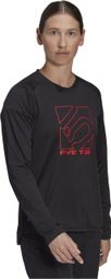 Maillot de manga larga para mujer Adidas Five Ten Negro/Rojo
