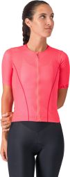 Camiseta de manga corta Castelli Anima Flow rosa para mujer