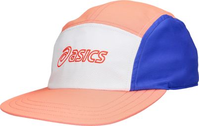 Asics 5-Panel-Kappe in Koralle/Violett