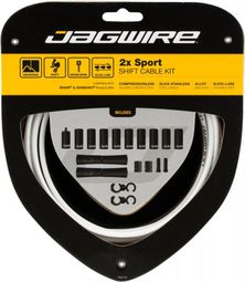 Jagwire 2x Sport Shift Kit Weiß