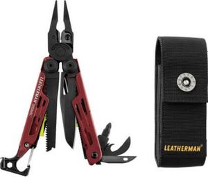 Leatherman outil multifonction Signal en Vedette un 19-morceau de gaine Rouge