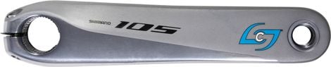 Wiederaufgearbeitetes Produkt - Kurbel Leistungsmesser Stages Cycling Stages Power L Shimano 105 R7000 Silber