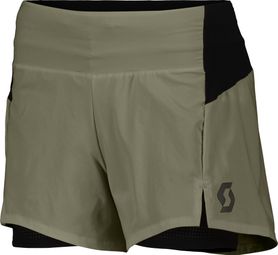 Scott Hybrid Endurance Tech Khaki Women's 2-in-1 Short