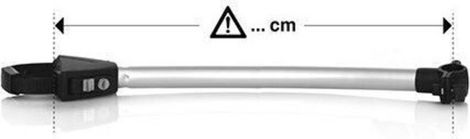 Bras de fixation 52 4 cm pour porte-vélos Atera