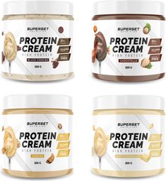 PROTEIN CREAM (250G) (4X250G) (Chocotella x1 – White chocolate x1 – Cookies x1 - Black cookies x1)