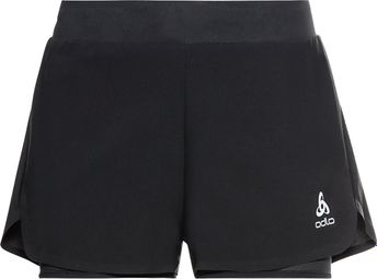 Odlo Zeroweight 3in 2-in-1 Shorts Zwart Dames