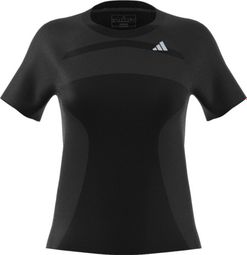 T-Shirt Running adidas running Adizero Noir Femme