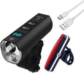 Set d'éclairage pour vélo 1300 et 120 Lumen - Vélo De Route/VTT