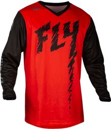 Fly Racing F-16 Maglia a maniche lunghe MTB Rosso/Nero Bambino