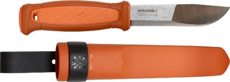 Couteau de survie Mora Kansbol Orange brûlé avec gaine en polymère-Orange