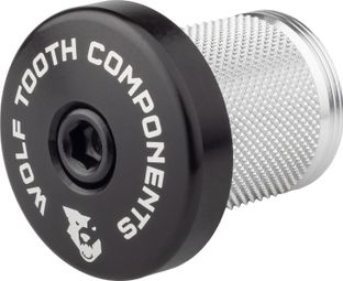 Wolf Tooth Compression Plug mit integrierter Spacer Vorbaukappe 1 1/8'' Schwarz