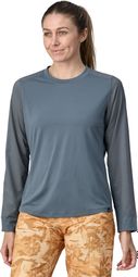 Patagonia Damen Langarm Trikot Dirt Craft Blau