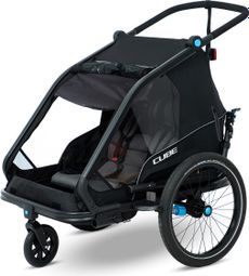 Remorque à Enfant Cube Double CMPT Noir