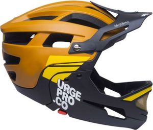 Helmet with Removable Chin Guard Urge Gringo de la Sierra Brown Black