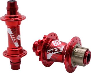 Moyeux Pride Control V2 28h Exp Rouge 10/15mm