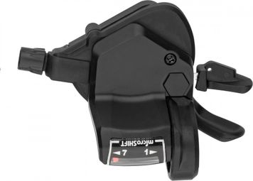 MicroShift Mezzo Duimtik Rechts Shifter 3×7S Zwart