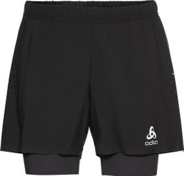 Odlo Zeroweight 5in 2-in-1 Shorts Zwart