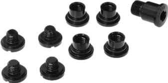 Campagnolo Athena 11V Tornillos de chimenea de aluminio Negro