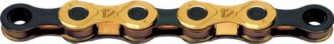 KMC X12 Waxed Chain 12S Ti-N Gold Black