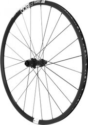 Roue route 700 dt swiss p1800-23 performance spline disc centerlock axe traversant 12-142mm arriere cassette Shimano 11-10v. noir corps ratchet jante 18c