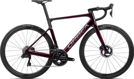 Orbea orca m10iltd pwr bicicleta de carretera shimano dura-ace di2 12s 700 mm vino tinto carbono gris crudo 2023