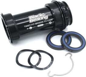 Black Bearing PF30 79 mm trapas voor Campagnolo (25 mm) Stalen lagers