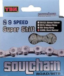 CHAINE 9 V YABAN TRAITEMENT ANTI ROUILLE 116m.
