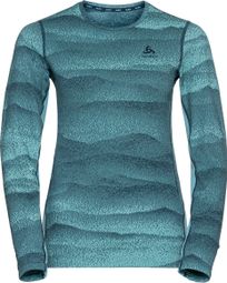 Maillot Manches Longues Odlo Whistler Eco Bleu Femme