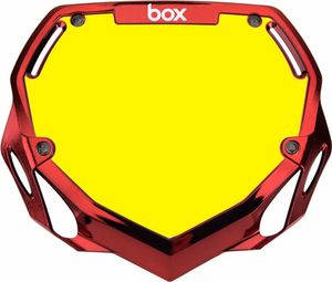 Plaque BOX two pro white et yellow/chrome red